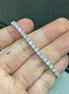Affordable Luxury Jewelry Each 0.15-carat Round Lab-Grown Diamond Tennis Bracelet 18K Gold