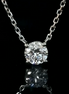 Affordable Luxury Jewelry 0.31 Carat Lab-Grown Diamond Solitaire Necklace Set In 4-Prong 18k White Gold