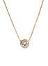 Affordable Luxury Jewelry 0.3CT Solitaire Lab Diamond Bridesmaid Necklace 18K Gold