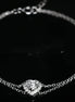 Affordable Luxury Jewelry 0.5 Carat Heart-Shaped Lab-Grown Diamond Double-Chain Bracelet