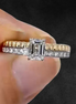 Affordable Luxury Jewelry 0.5 CT Emerald Cut Lab Diamond Two Tone Ring