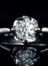 0.6 Carat Round Cut Solitaire Floral Lab Diamond Ring