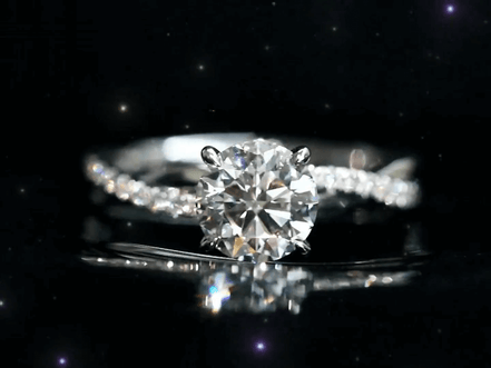 Affordable Luxury Jewelry 1.08 Carat Vine-Inspired Lab Diamond Ring 18K Gold Engagement Ring
