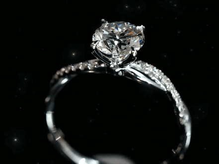 Affordable Luxury Jewelry 1.08 Carat Vine-Inspired Lab Diamond Ring 18K Gold Engagement Ring