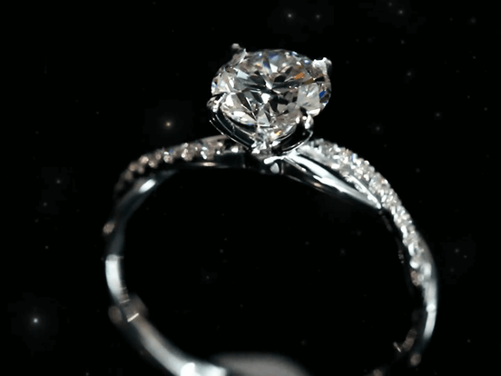 Affordable Luxury Jewelry 1.08 Carat Vine-Inspired Lab Diamond Ring 18K Gold Engagement Ring