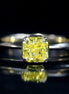 Affordable Luxury Jewelry 1.22 Carat Radiant Fancy Vivid Yellow Lab Grown Diamond Ring