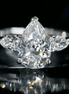 1.5 Carat Teardrop Three Stone Pear Lab Diamond Ring 18K Gold