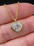 Affordable Luxury Jewelry 1.5 Carat Heart Shape Lab Diamond Solitaire Women Necklace 18K Gold Bezel Set