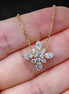 Affordable Luxury Jewelry 1.7ct Lab-Grown Diamond Pendant Necklace in 18K Gold – Marquise & Round Cut