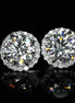 Affordable Luxury Jewelry Brilliant Halo Round Lab Grown Diamond Studs Earrings (10.00 Ct. Tw.)