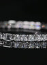 Affordable Luxury Jewelry Each 0.2-carat 0.5-carat Emerald & Round Cut Lab Diamond Tennis Bracelet 18K Gold