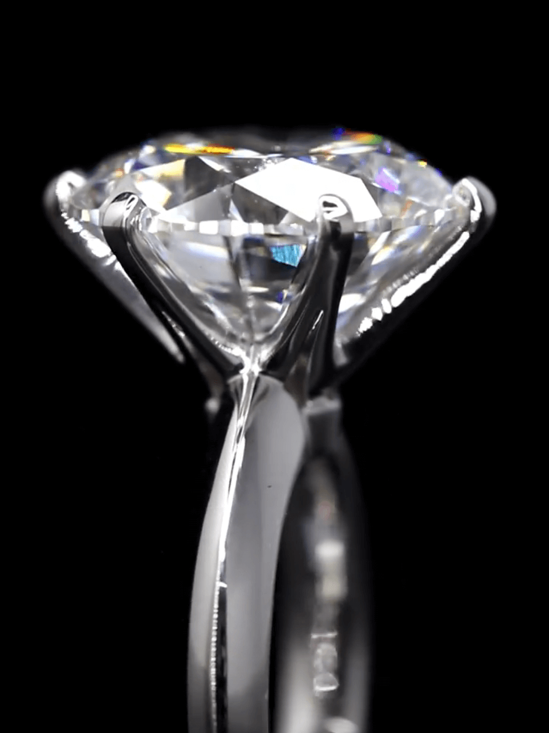 13.14 Carat Round Lab Grown Diamond Solitaire Engagement Ring