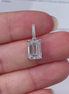 Versatile 2.5ct Emerald-Cut Diamond Pendant With Universal Clasp