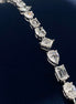 Affordable Luxury Jewelry Each 0.3-carat Multi Shape Lab-Grown Diamond Bracelet 18K Gold