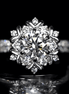 Affordable Luxury Jewelry 1 Carat Round Cut Lab Grown Diamond Snowflake Halo Engagement Ring