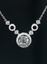 Affordable Luxury Jewelry 1 Carat Round Lab Grown Diamond Necklace