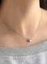 Affordable Luxury Jewelry 1 CT Lab Diamond Cylinder Tube Pendant Necklace 18K Gold