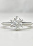 Round Lab Grown Diamond Solitaire Engagement Ring