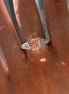 3.98 CTW Princess Cut Pink Diamond Three-Stone Ring
