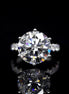Affordable Luxury Jewelry 8 carat Lab Diamond Pave Ring 18K Gold