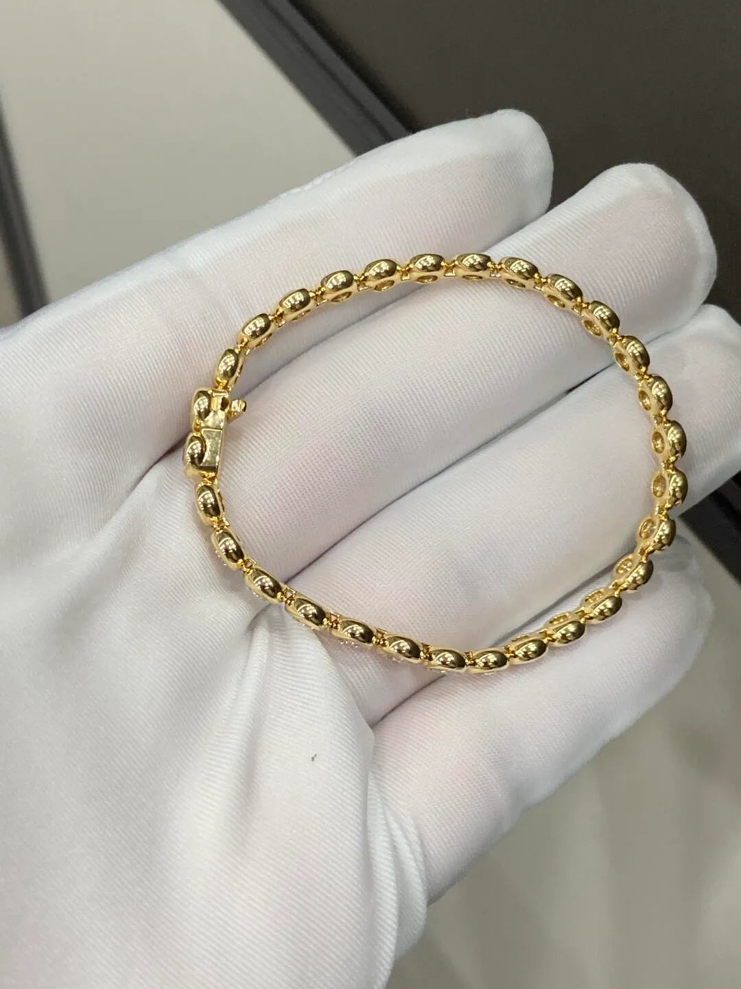 Affordable Luxury Jewelry Bezel Round Lab Grown Diamond Tennis Bracelet