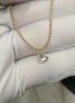 Affordable Luxury Jewelry Drilled 1 Carat Heart Cut Lab Grown Diamond Pendant Solitaire Ball Necklace