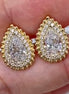 Affordable Luxury Jewelry Unique Pear Cut Lab Diamond Teardrop Stud Earrings (2.00 Ct. Tw.)