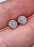 Affordable Luxury Jewelry Bezel Round Cut Lab Diamond Earring Studs 925 Silver (0.4 Ct. Tw.)