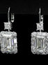 Affordable Luxury Jewelry Emerald-Cut Lab Grown Diamond Drops Earrings