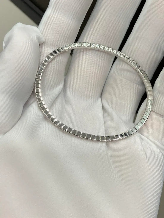 Affordable Luxury Jewelry Full Round Lab Grown Diamond Bangle