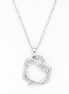 Eternal Love Silver Intertwined Heart Necklace Jewelry