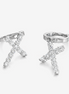 Eternal Cross Silver Earrings 925 Silver Jewelry