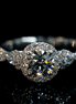 Lab-Grown Diamond Ring Crossed Band 18K Gold