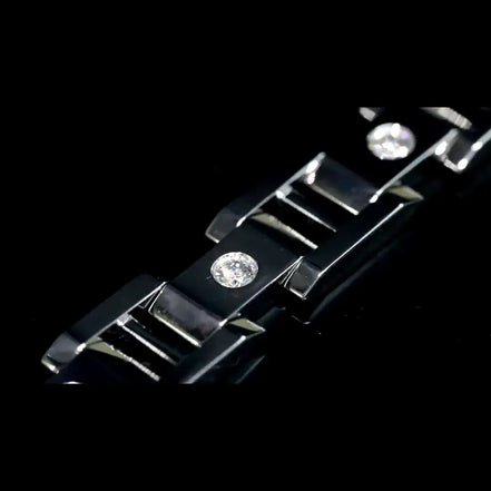 Affordable Luxury Jewelry Men's 18K Gold Lab-Grown Diamonds Bracelet