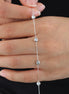 Affordable Luxury Jewelry Five Bezel-Set Lab Diamonds Bracelet In 925 Sliver Or Gold (3/4 Ct. Tw.)