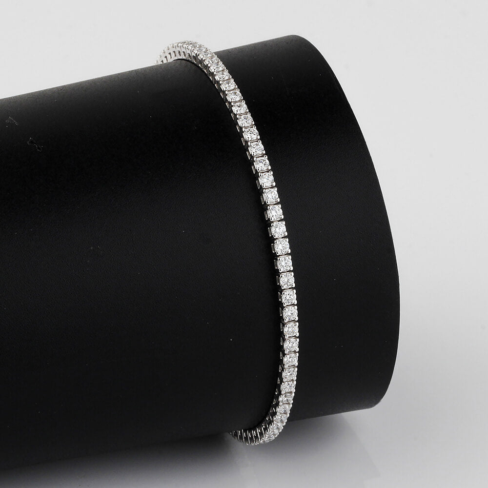 Affordable Luxury Jewelry Lab Diamond Tennis Bracelet In 925 Silver(2.2 Ct. Tw.)