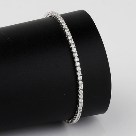 Affordable Luxury Jewelry Lab Diamond Tennis Bracelet In 925 Silver(2.2 Ct. Tw.)