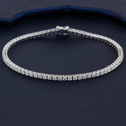 Affordable Luxury Jewelry Lab Diamond Tennis Bracelet In 925 Silver(2.2 Ct. Tw.)