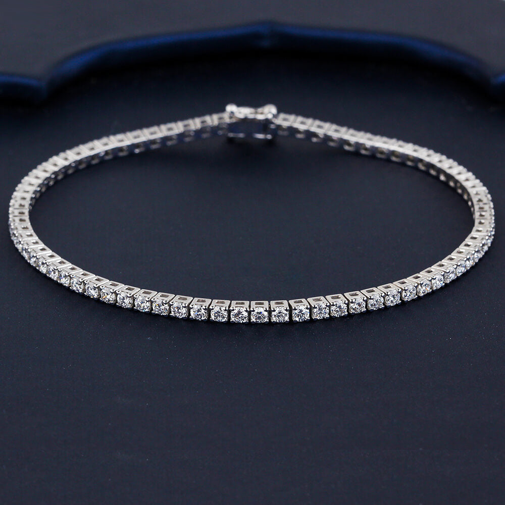 Affordable Luxury Jewelry Lab Diamond Tennis Bracelet In 925 Silver(2.2 Ct. Tw.)