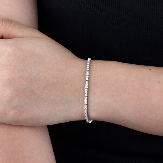 Affordable Luxury Jewelry Lab Diamond Tennis Bracelet In 925 Silver(2.2 Ct. Tw.)