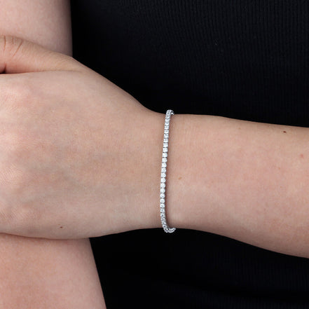 Affordable Luxury Jewelry Lab Diamond Tennis Bracelet In 925 Silver(2.2 Ct. Tw.)