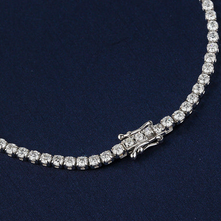 Affordable Luxury Jewelry Lab Grown Diamond Tennis Bracelet In 925 Silver Or Gold(2.63 Ct. Tw.)