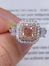 Affordable Luxury Jewelry Radiant Pink Lab Grown Diamond Double Halo Ring