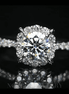 0.5 Carat Round Brilliant Cut Lab Grown Diamond Halo Engagement Ring