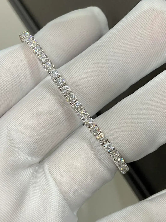 Affordable Luxury Jewelry Round Lab Grown Diamond Tennis Bracelet