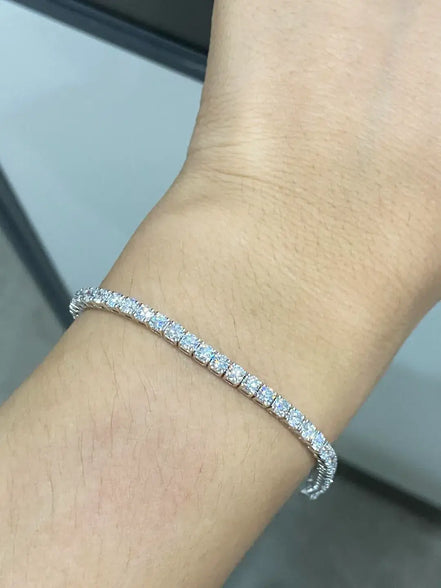Affordable Luxury Jewelry Round Lab Grown Diamond Tennis Bracelet