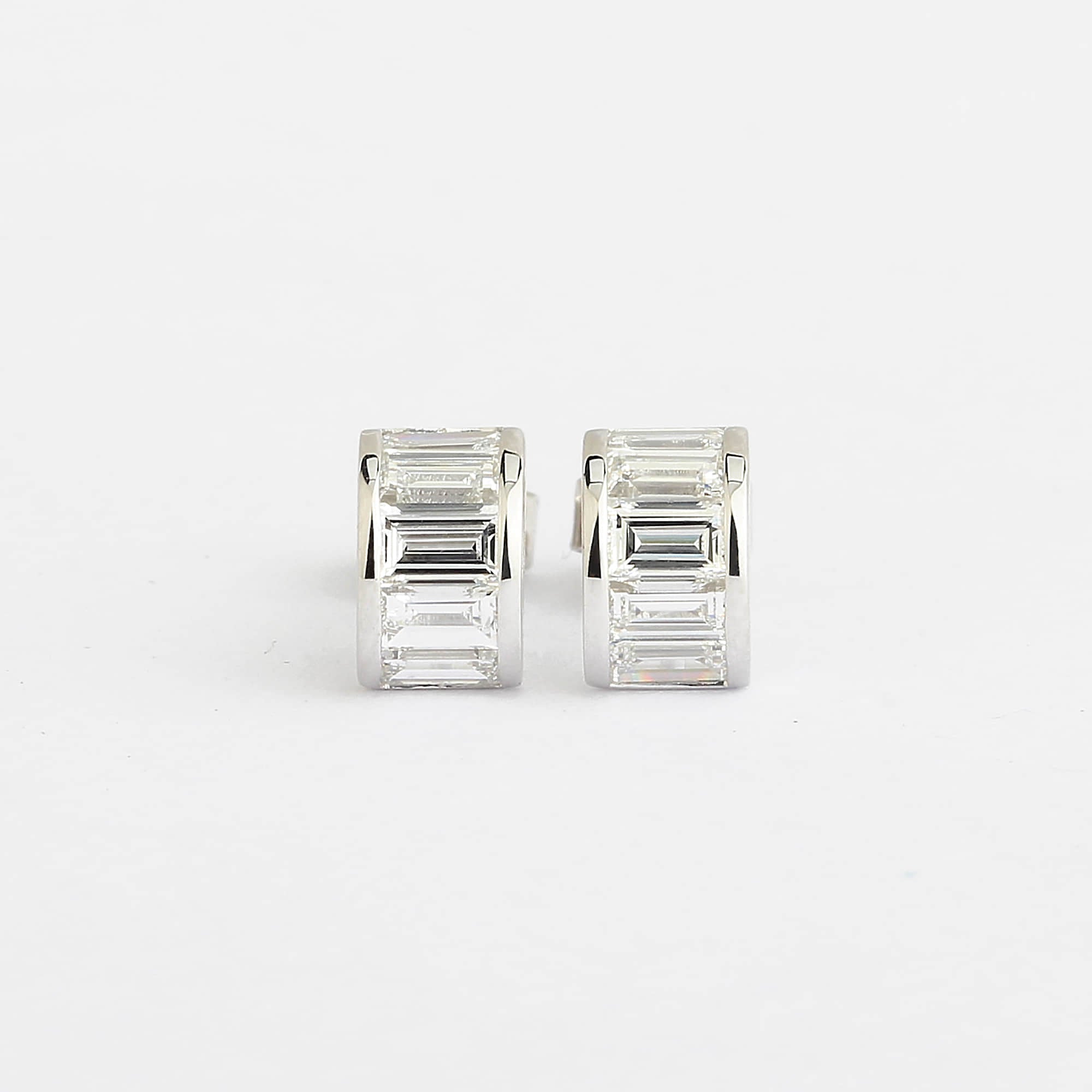 Affordable Luxury Jewelry Baguette Lab-Grown Diamond Studs Earrings (1.00 Ct. Tw.)