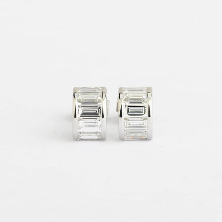 Affordable Luxury Jewelry Baguette Lab-Grown Diamond Studs Earrings (1.00 Ct. Tw.)