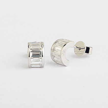 Affordable Luxury Jewelry Baguette Lab-Grown Diamond Studs Earrings (1.00 Ct. Tw.)