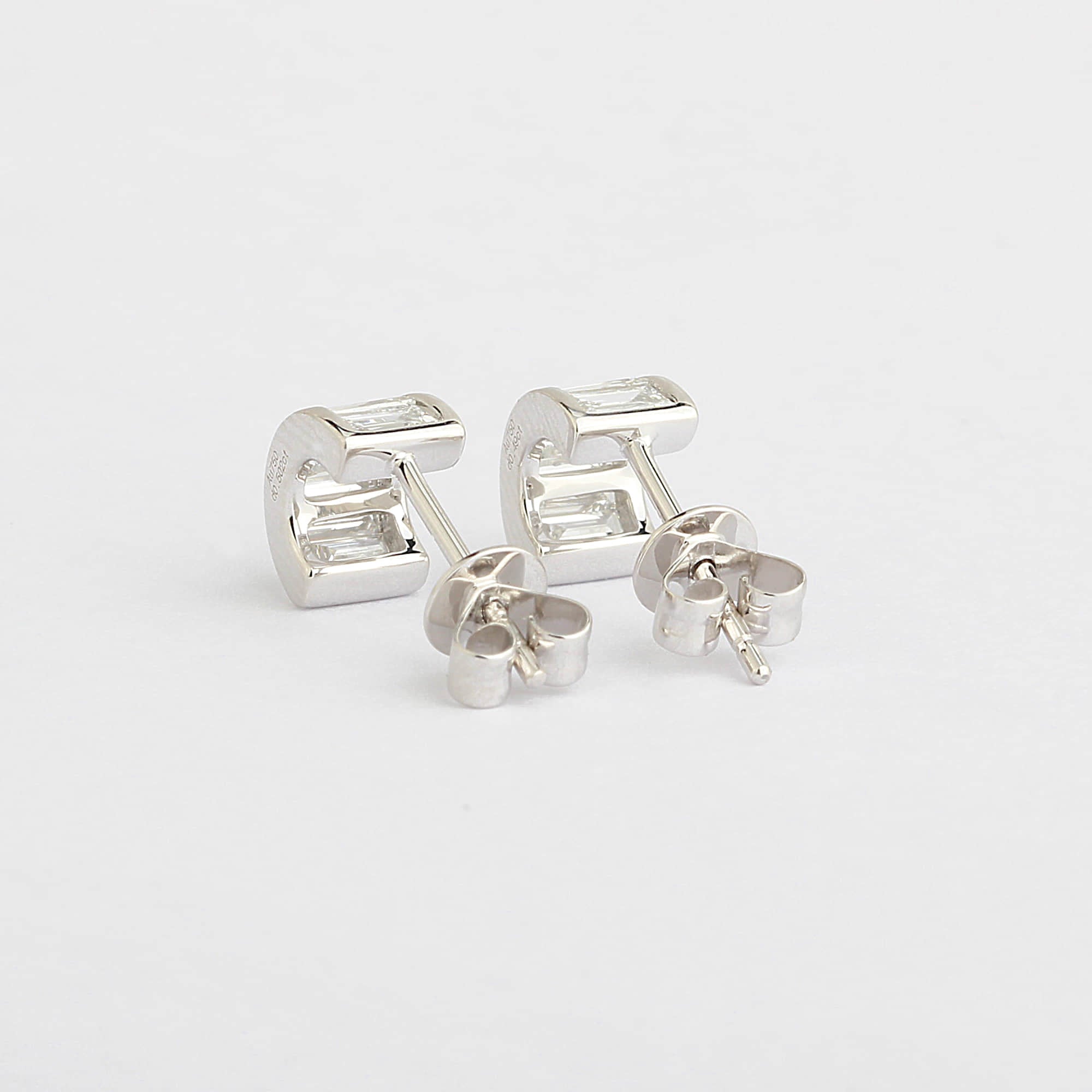 Affordable Luxury Jewelry Baguette Lab-Grown Diamond Studs Earrings (1.00 Ct. Tw.)